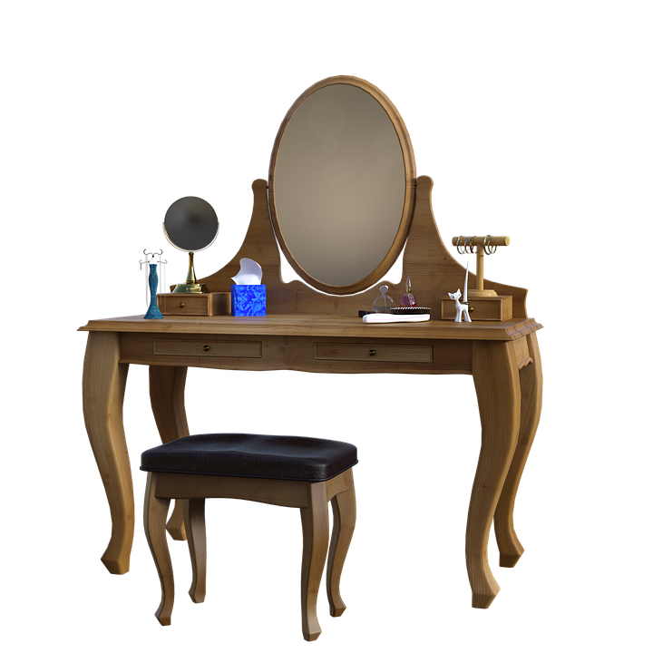 Un meuble coiffeuse